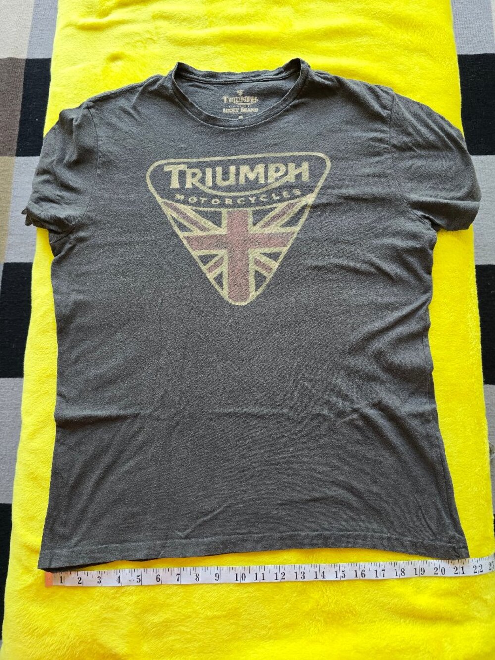 Triumph MC Lucky Brand graphic T shirt medium